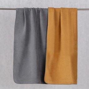 Koc Cosy Home 150x200cm  Mustard&amp;Grey