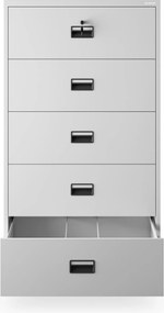 Szafa kartotekowa metalowa szara: SARA XL V5, 900 x 1620 x 600 mm