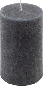 Zestaw świec rustykalnych, 11,5 cm, Ø 6,8 cm, antracyt, 12 s