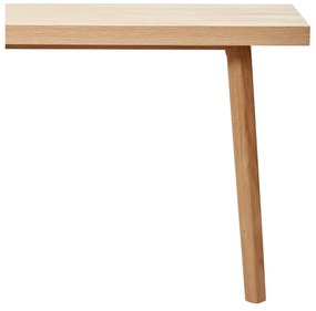 Stół z litego drewna dębowego 100x200 cm Herringbone – Hübsch