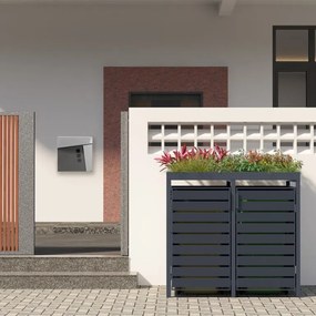 STILISTA OSŁONA ŚMIETNIKOWA ANTRACYT OBU. NA CZTERY KOSZE