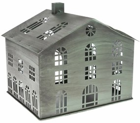 Metalowy świecznik Rustik House, 18 x 20,5 x 18 cm