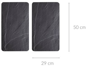 Szklane płyty ochronne na kuchenkę, 2 sztuki, hartowane szkło, Kesper