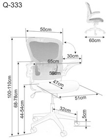 Fotel biurowy Q-333 czarny SIGNAL