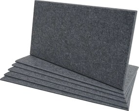 Akustyczny panel ścienny MCW-L52 (zestaw 6 sztuk),  szary