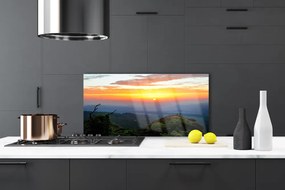 Panel Kuchenny Górski Pejzaż Z Gęstym Lasem