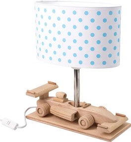 Biało-niebieska lampka nocna dziecięca auto - S191-Erega