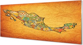 Panel nad Blat Kuchenny Kolorowa Mapa Kontynentów