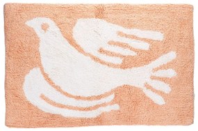 Brzoskwiniowy dywanik łazienkowy 50x80 cm White Dove – Rex London