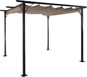 Pergola MCW-C42,  3x3m brązowo-granatowy