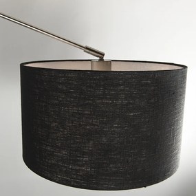 Lampa wisząca regulowana stal klosz czarny 35cm - Blitz II Nowoczesny Oswietlenie wewnetrzne