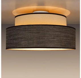 Plafon GRACE 1xE27/60W/230V śr. 40 cm kremowy/brązowy