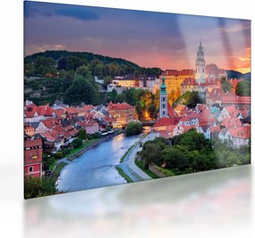 Obraz na szkle - Český Krumlov (70x50 cm)