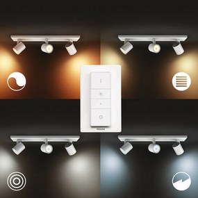 Oświetlenie punktowe LED Philips Hue 53093/31/P6Runner 3x 5,5 W, białe