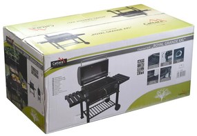 Czarny grill na węgiel drzewny Cattara Royal Grande XXL