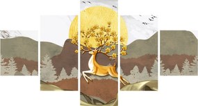 Obraz jelenia (125x70 cm)