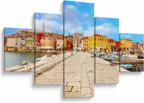 Obraz - Stare istryjskie miasto Poreč, Chorwacja (125x70 cm)