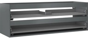 Mexen Box-A korpus szafki podumywalkowej 140 cm, 2 szuflady, grafit mat - 91AX0-1400-470-2-66