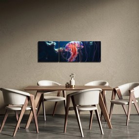 Obraz - Meduza (z zegarem) (90x30 cm)