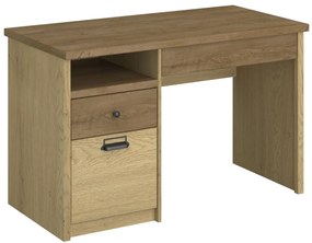 Industrialne biurko z szafką dąb cremona + dąb lefkas R8-D71