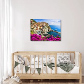Obraz na szkle - Włoska wioska Manarola (70x50 cm)