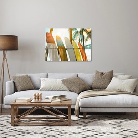 Obraz na szkle - Deski surfingowe (70x50 cm)