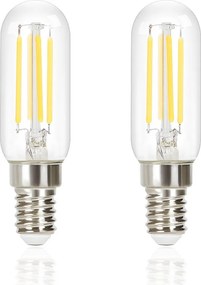 NETTLIFE Zestaw 2 sztuk E14 Cool White Vintage T25 4W 6000K Energooszczędna żarówka LED w stylu Edison z żarnikiem do szklanego okapu kuchennego