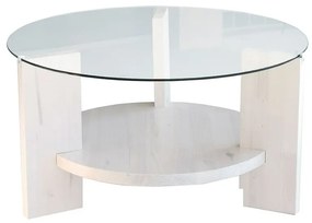 Biały okrągły stolik ø 75 cm Mondo – Neostill