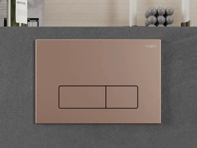 Mexen Fenix 13 przycisk spłukujący Slim, różowe złoto - 601305