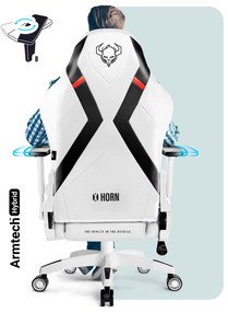 Fotel gamingowy Diablo X-Horn 2.0 King Size, biało-czarny