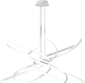 Nowoczesny żyrandol LED Tornado 69W 4450LM 1163/S80 biały