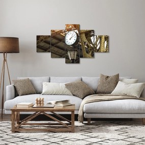 Obraz - Zegar na dworcu (125x70 cm)