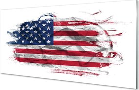 Szkło do Kuchni na Ścianę Amerykańskie Gwiazdy i Pasy