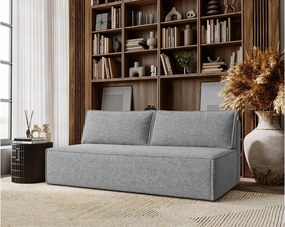 Sofa z funkcją spania i pojemnikiem DUO, tkanina Verita, Szary