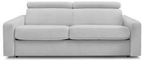 Jasnoszara rozkładana sofa 215 cm Monaco – Bobochic Paris