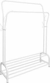 Wieszak biały z półkami N2-D85
