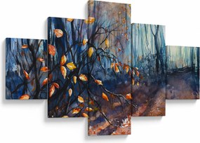 Obraz - Promienie jesiennego słońca (125x70 cm)