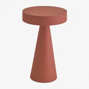 Bezprzewodowa Lampa Stołowa Led Z Żelaza Catinca Terracota - Sklum