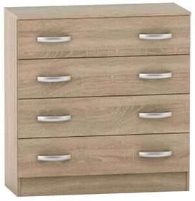 Komoda BETTY 4S, dąb sonoma