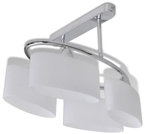 Szklana lampa sufitowa elipsa do salonu S6-N38