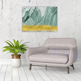 Obraz - Emerald Mountains N⁰1 (70x50 cm)