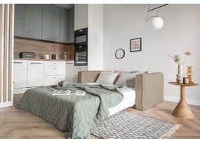 Beżowa rozkładana sofa 168 cm Lucky Lucy – Miuform