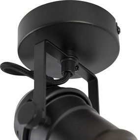 Industrialny reflektor czarny obrotowy i pochylany bez klosza - Movie