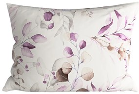 Zestaw 2 szt. dekoracyjnych poszewek na poduszkę z mikrofibry FLORANY 50x70 cm, biała