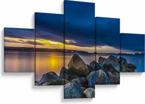 Obraz - Chmury nad wodą (125x70 cm)