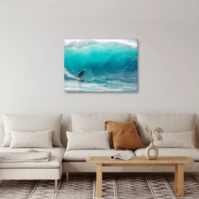 Obraz surfera na falach (70x50 cm)