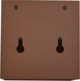 Zewnętrzna lampa ścienna rdzawobrązowa z 2 żarówkami LED IP65 Solarna - Charlene