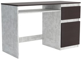 Biurko komputerowe młodzieżowe szkolne 120 cm REMI1 Beton/Wenge
