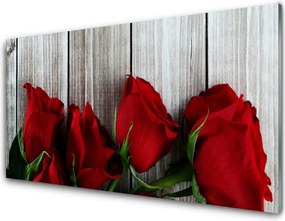 Panel nad blat kuchenny Aksamitne Róże W Rozkwicie