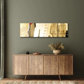 Obraz - Wspomnienia z Paryża (170x50 cm)